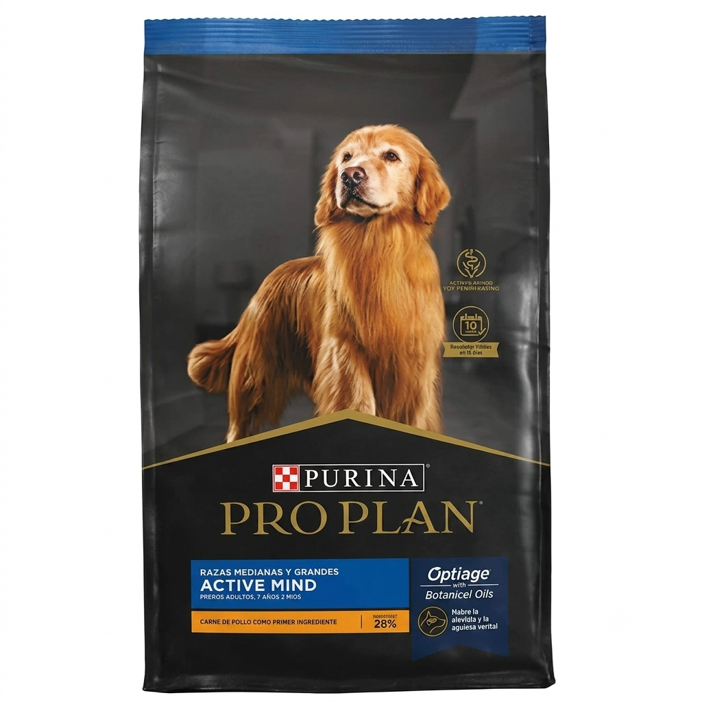 ProPlan Active Mind 7+ Razas Medianas y Grandes 15.Kg