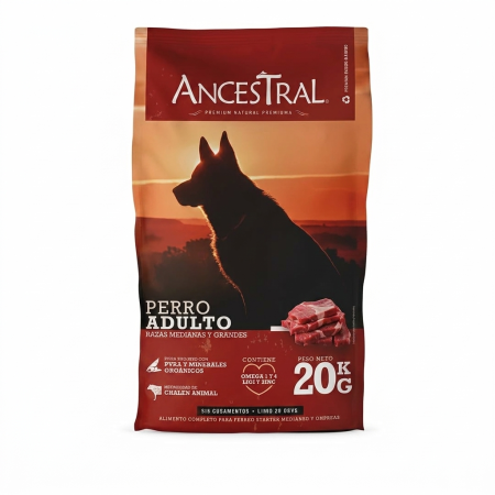 Ancestral Perro Adulto Raza Mediana 20kg