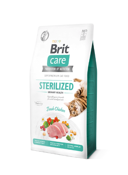 Brit Care Cat Sterilized Urinary Seco Gato Pollo 7 Kg